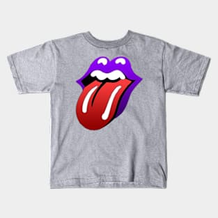 Purple Lips Kids T-Shirt